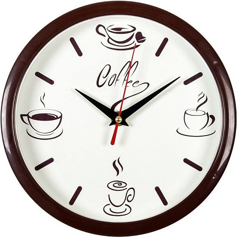 Часы настенные Coffee 2222-275, Рубин купить в СОМ