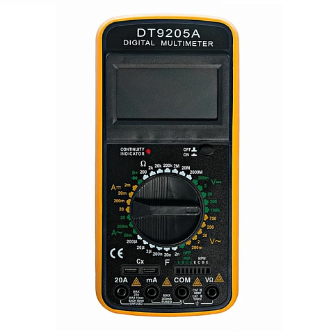 Мультиметр DT-9205А, 20А, 1000В, 200МОм купить в СОМ