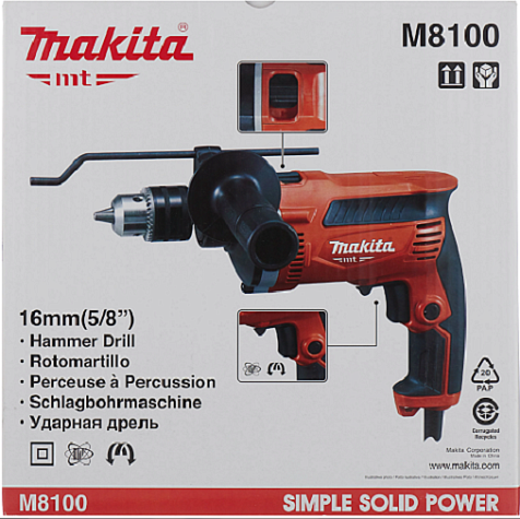 Дрель ударная MAKITA M 8100, 710Вт купить в СОМ