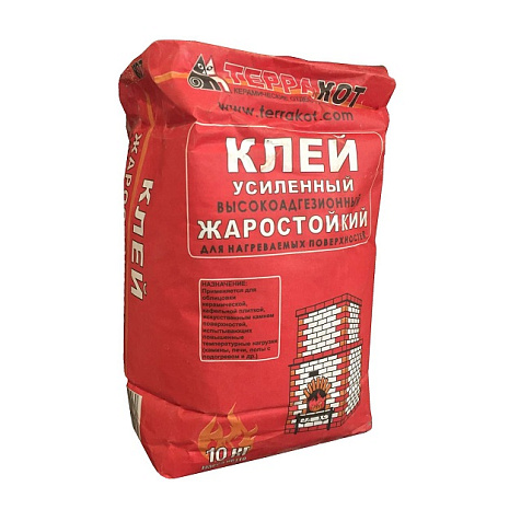 Клей жаростойкий усиленный Терракот, 10 кг купить в СОМ