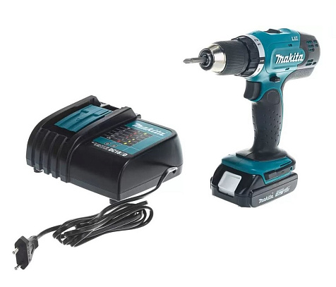 Шуруповерт MAKITA DDF 453 SYX5, 18 В, Li-ion, 1.5 А/ч, 1 аккумулятор купить в СОМ