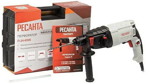 Перфоратор РЕСАНТА П-24-650К, SDS+, 650 Вт купить в СОМ
