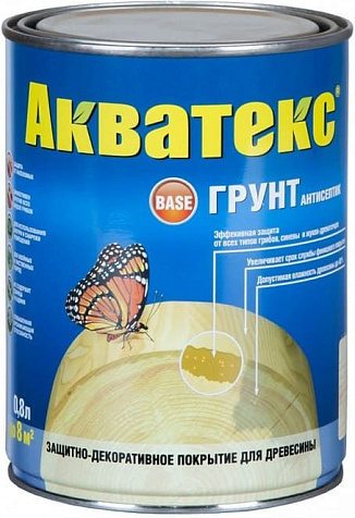 Грунт-антисептик Акватекс, 0.8 л купить в СОМ