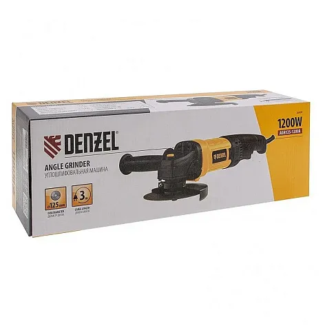 Машина углошлифовальная DENZEL AGH125-1200A, 125мм, 1200Вт купить в СОМ