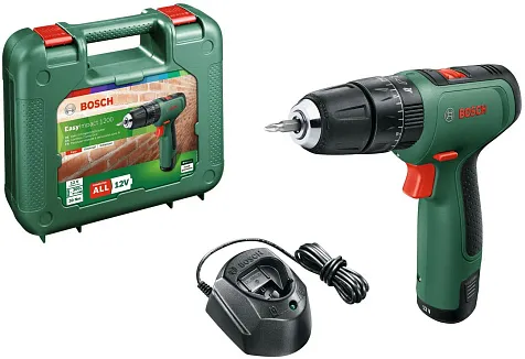 Шуруповерт BOSCH EasyImpact 1200, 12В, Li-ion, 1.5 А/ч, ударный купить в СОМ