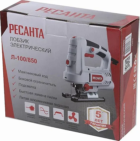 Лобзик электрический РЕСАНТА Л-100/850, 850Вт купить в СОМ