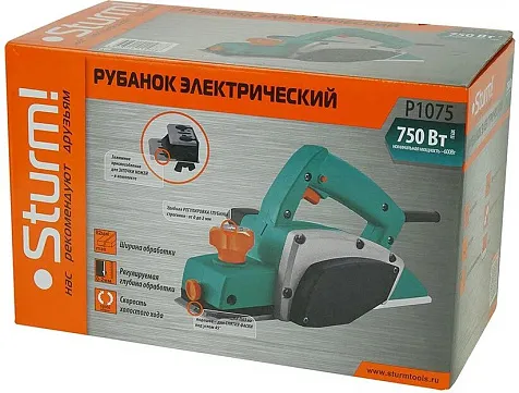 Рубанок электрический STURM P1075 купить в СОМ