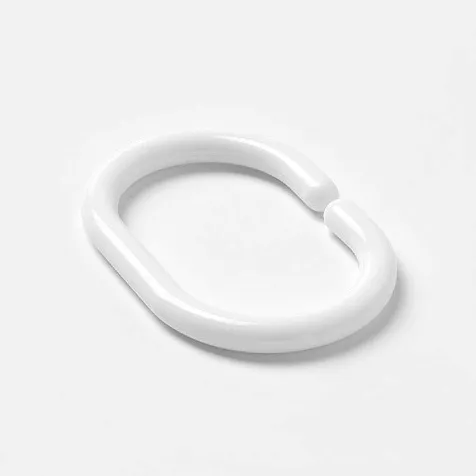 Набор колец для шторы в ванную Delphinium 104015, белый купить в СОМ