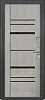 Дверь металлическая Страж 2К Модерн -2, Бетон лофт,черная  Антик серебро лакобель,правая, 860х2050 мм купить в СОМ