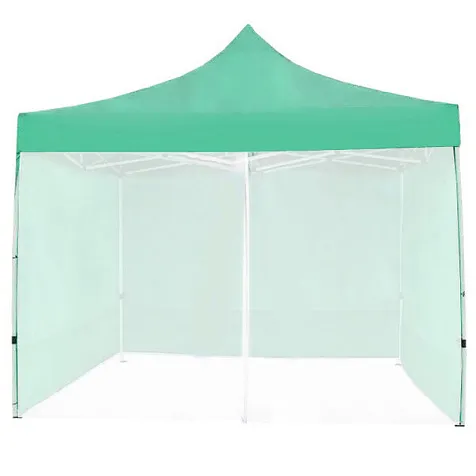 Тент-шатер раздвижной Дворец 3х3х2,5м стенки+антимоскитная сетка зеленый купить в СОМ
