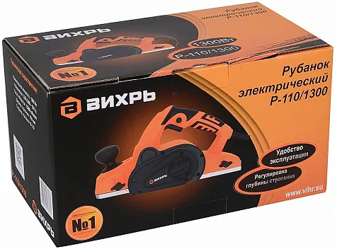 Рубанок электрический ВИХРЬ Р-110/1300, пылесборник купить в СОМ