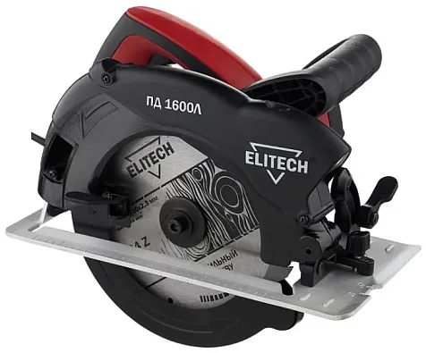 Пила циркулярная Elitech ПД 1600Л, 1600 Вт, 190 мм, лазер купить в СОМ