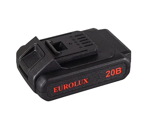 Шуруповерт EUROLUX ДА-20/2Li, 20В, Li-ion, 1.5 А/ч  купить в СОМ