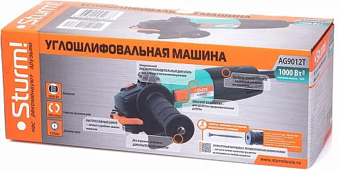 Машина углошлифовальная STURM AG 9012Т, 125мм, 1000 Вт купить в СОМ
