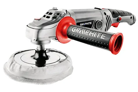 Машина полировальная GRAPHITE 59G243, 1300 Вт, 180 мм купить в СОМ