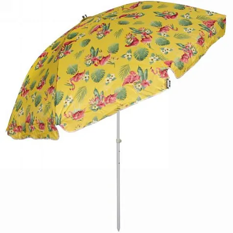 Зонт пляжный d240см h220см Фламинго с механизмом наклона ДоброСад купить в СОМ