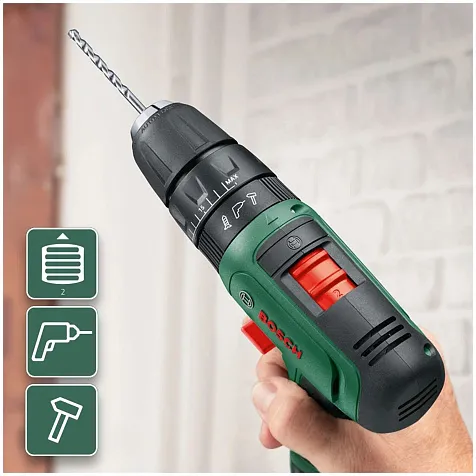 Шуруповерт BOSCH EasyImpact 1200, 12В, Li-ion, 1.5 А/ч, ударный купить в СОМ