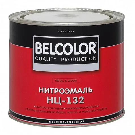 Эмаль НЦ-132П Belcolor, черная, 1.7кг купить в СОМ