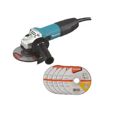 Машина углошлифовальная MAKITA GA 5030X8, 125мм, 720Вт+ 5 дисков купить в СОМ
