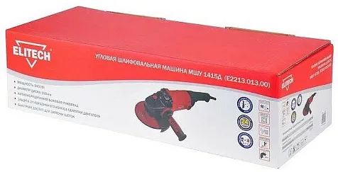 Машина углошлифовальная Elitech МШУ 1415Д, 150мм, 1400Вт купить в СОМ